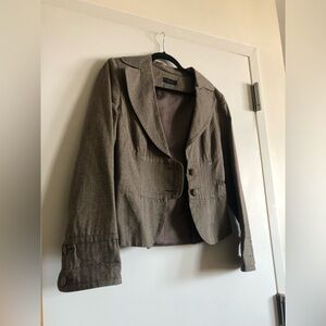 Vera Moda  Shortt 2 Button Bronze Brown Blazer